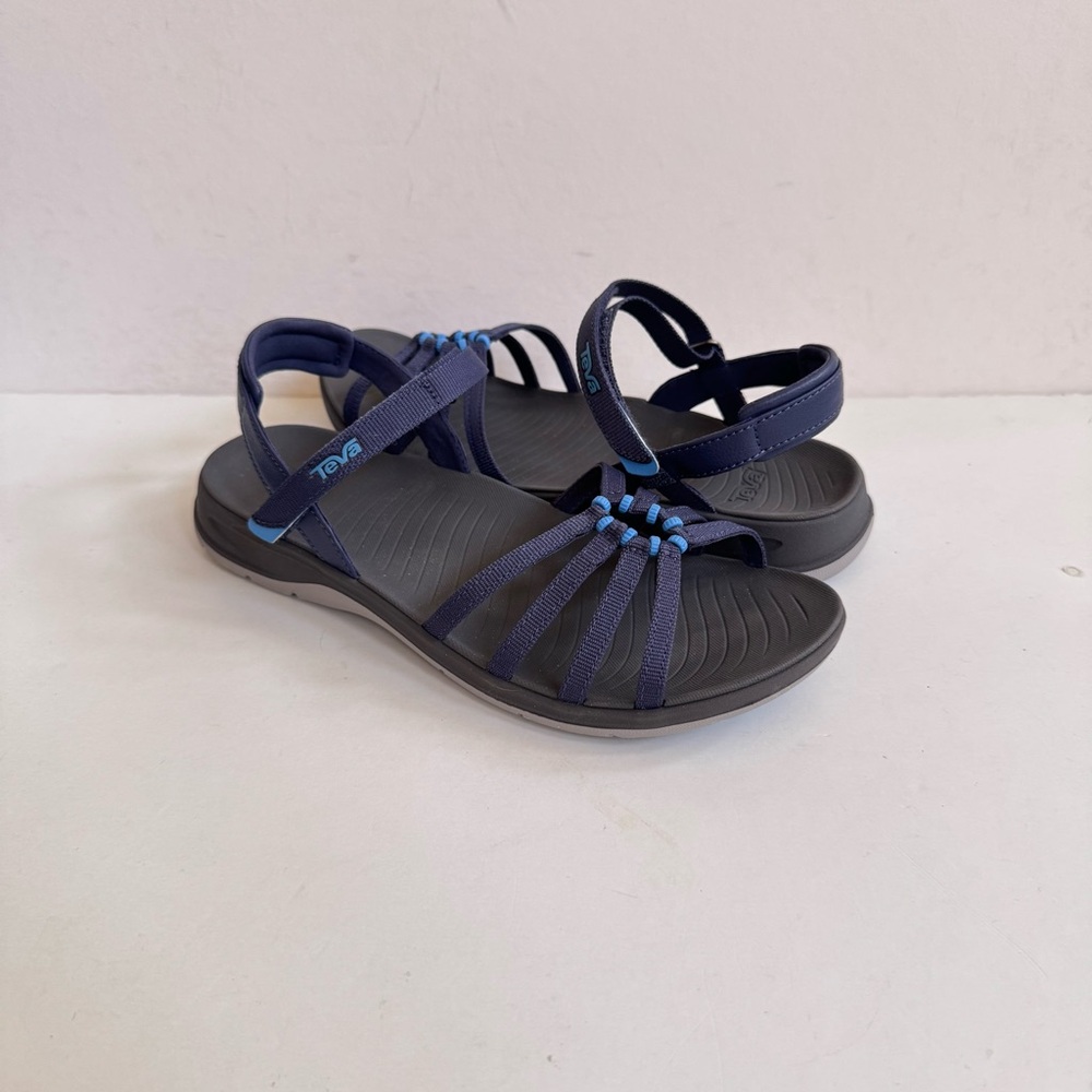 TEVA WOMEN TIRRA TRAVELER CROWN BLUE HIKING STRAPPY SANDALS US 9.5